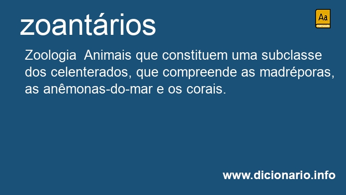 Significado de zoantrios