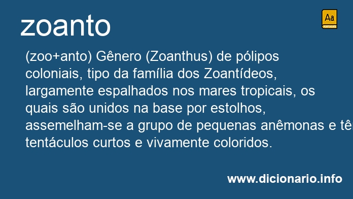 Significado de zoanto