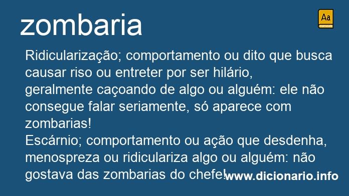 Significado de zombaria