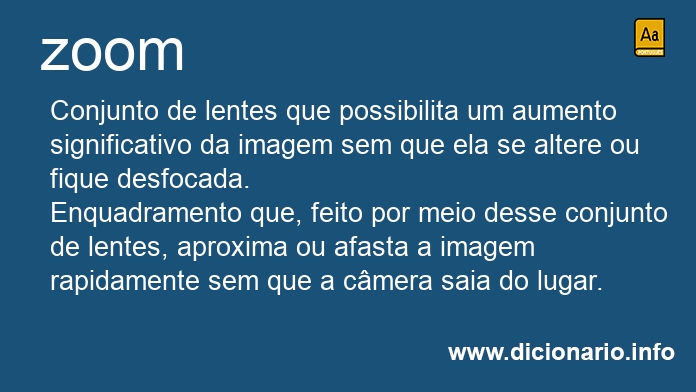 Significado de zoom