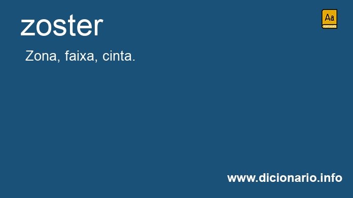 Significado de zoster