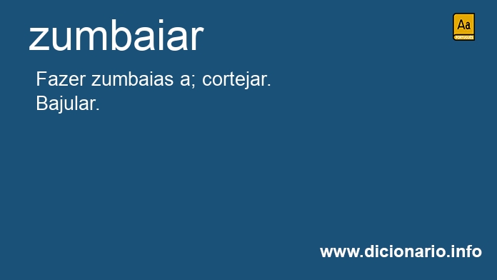 Significado de zumbaiando